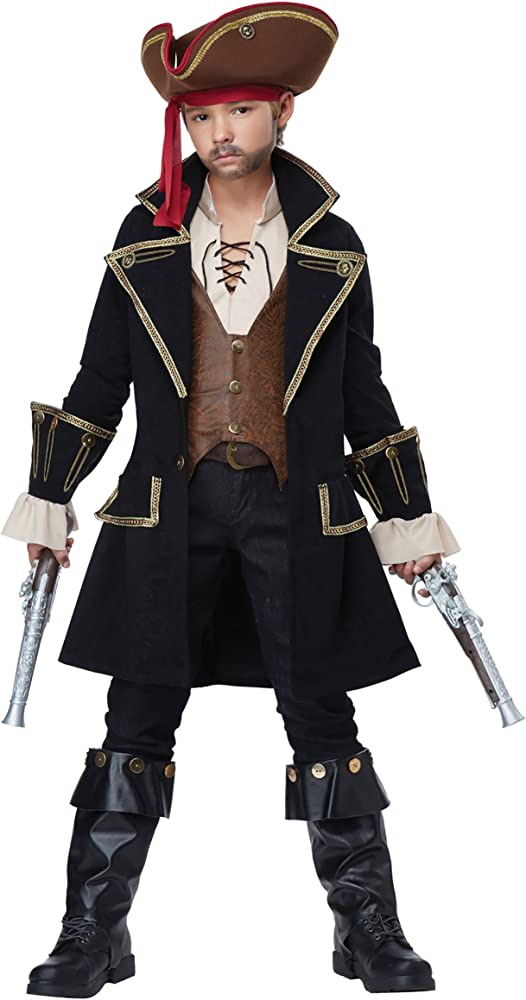 Photo 1 of Child Deluxe Pirate Captain Costume