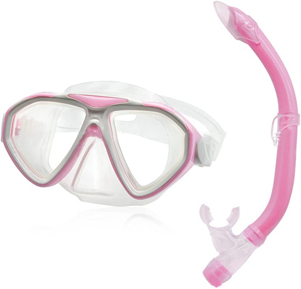 Photo 1 of Mochalight Semi-Dry Snorkeling Set for Teenagers,Double-Window Diving Goggle,Children Leak-Proof Anti-Collision Transparent Diving Mask Set for Beginners