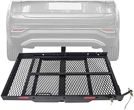 Photo 1 of 500 lbs Weight Capacity Trailer Hitch Folding Carrier for Wheelchair Scooter Disability Mobility Rack w/ Loading Ramp