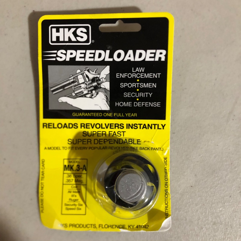 Photo 1 of HKS Revolver Speedloader for Colt MK3 & MK5/King Cobra/Peacekeeper/Ruger Security 6, Black (MK3-A)
