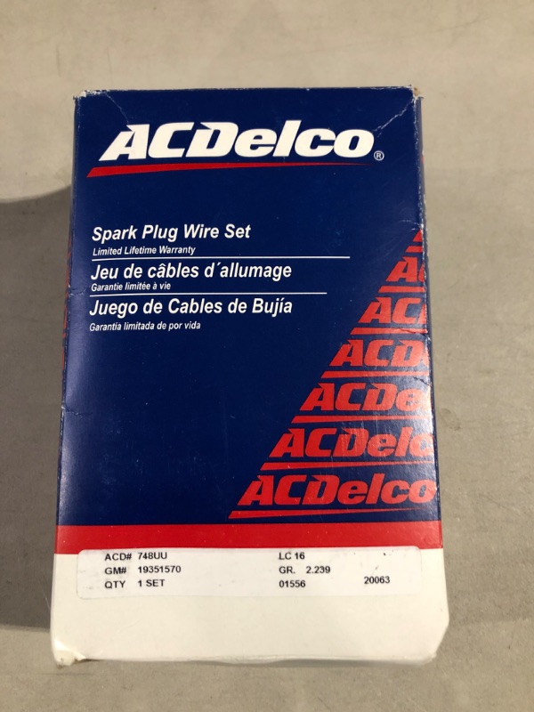 Photo 1 of ACDelco 748UU GM Original Equipment Spark Plug Wire Set