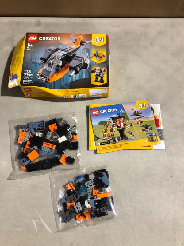 Photo 1 of LEGO Creator 3in1 Cyber Drone 31111