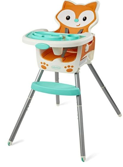 Photo 1 of Infantino 4-in-1 High Chair - Space-Saving, Multi-Stage Booster and Toddler Chair with Multi-use Meal mat and Dishwasher-Safe Tray