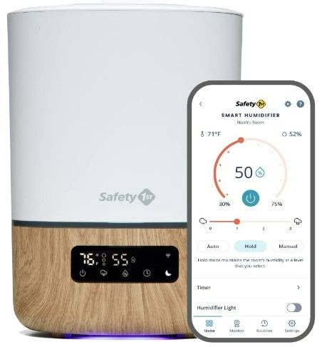 Photo 1 of Safety 1st Connected Suite Soothing Trio: with Smart Humidifier | Smart Baby Soother |Under Crib Smart Light | iOS & Android Compatible, Works W/Alexa