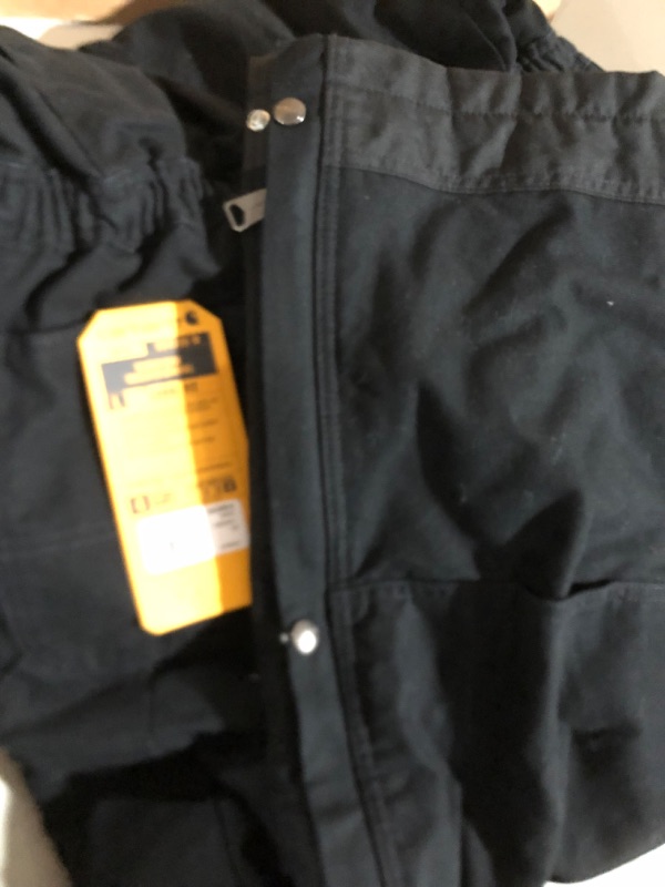 Photo 1 of Carhartt mens Loose Fit Washed Duck Insulated Coverall Large Black