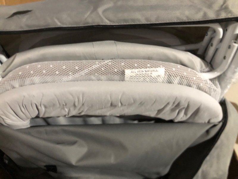 Photo 2 of Dream On Me Traveler Portable Bassinet in Cloud Grey- Carry Bag Included