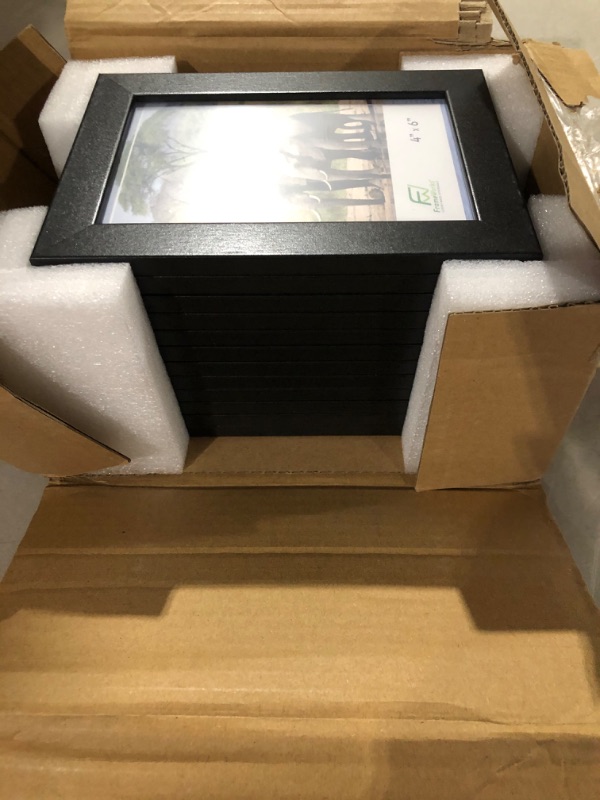 Photo 3 of Giftgarden 4x6 Picture Frame Black Photo Frames Bulk for Wall or Tabletop, Set of 12
