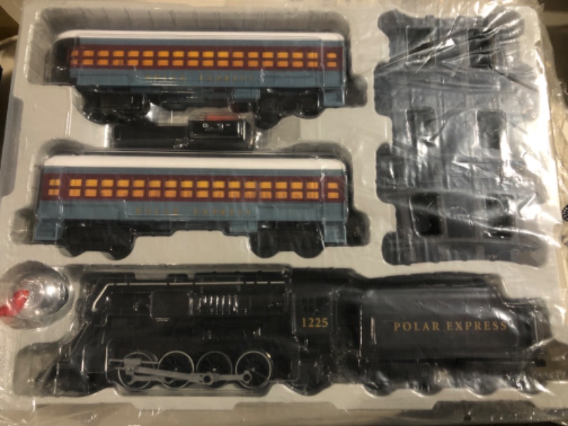 Photo 1 of Lionel The Polar Express Ready-to-Play Set, Battery-Powered Berkshire-Style Model Train Set with Remote , Black