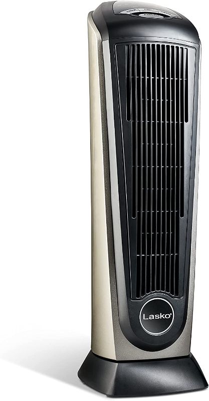 Photo 1 of Ceramic Tower Space Heater with Remote Control - Features Built-in Timer and Oscillation,Gray