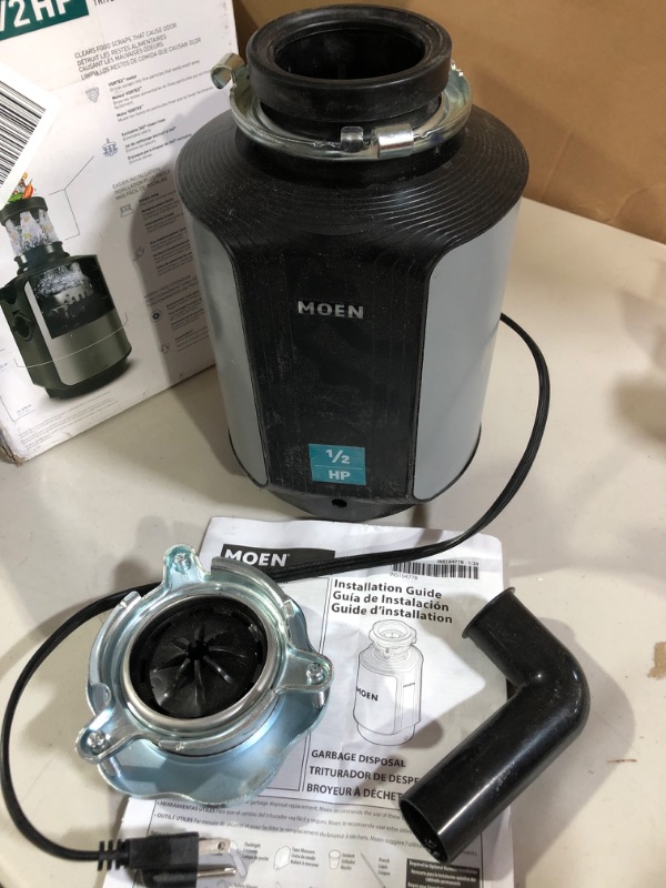 Photo 2 of !!!SEE CLERK NOTES!!!
Moen GX50C Prep Series 1/2 HP Continuous Feed Garbage Disposal 