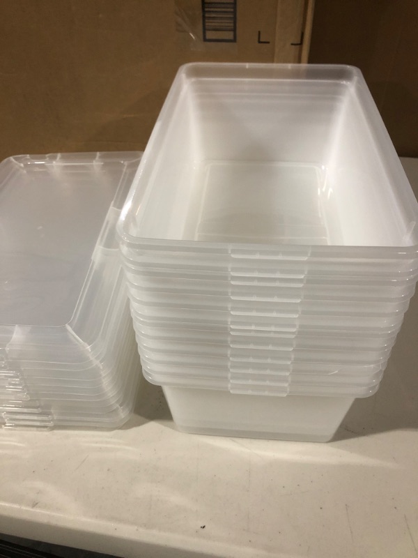 Photo 2 of  Clear Stacking Container White (12 pieces)