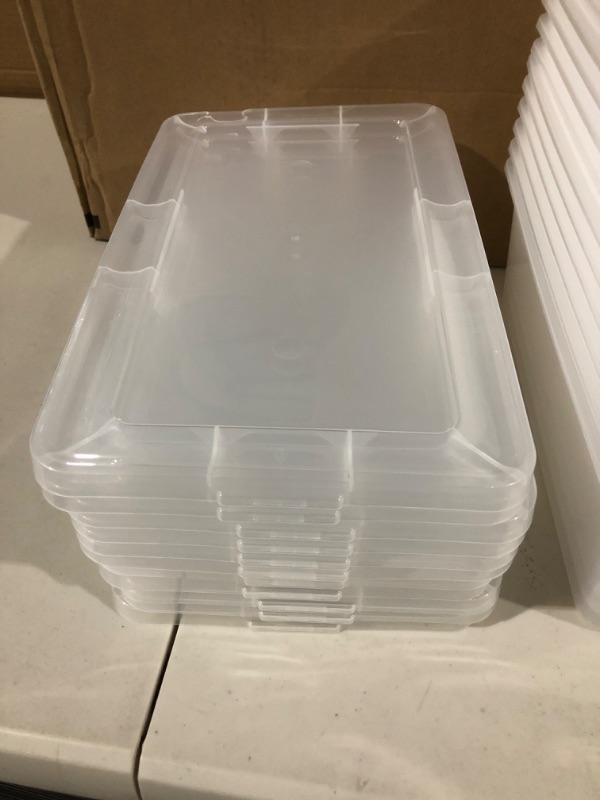 Photo 3 of  Clear Stacking Container White (12 pieces)