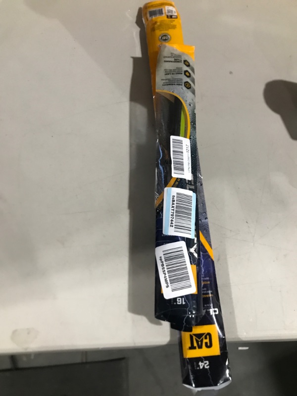 Photo 1 of Caterpillar Clarity Premium Performance All Season Replacement Windshield Wiper Blades for Car Truck Van SUV (24 Inches (1 Piece)), Black 24 Inch Single, and 16in blades