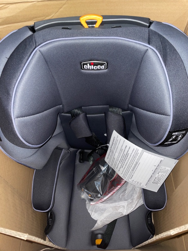 Photo 2 of Chicco MyFit Harness + Booster Car Seat, 5-Point Harness Car Seat and High Back Booster Seat, For children 25-100 lbs. | Fathom/Grey/Blue Fathom/Grey/Blue MyFit