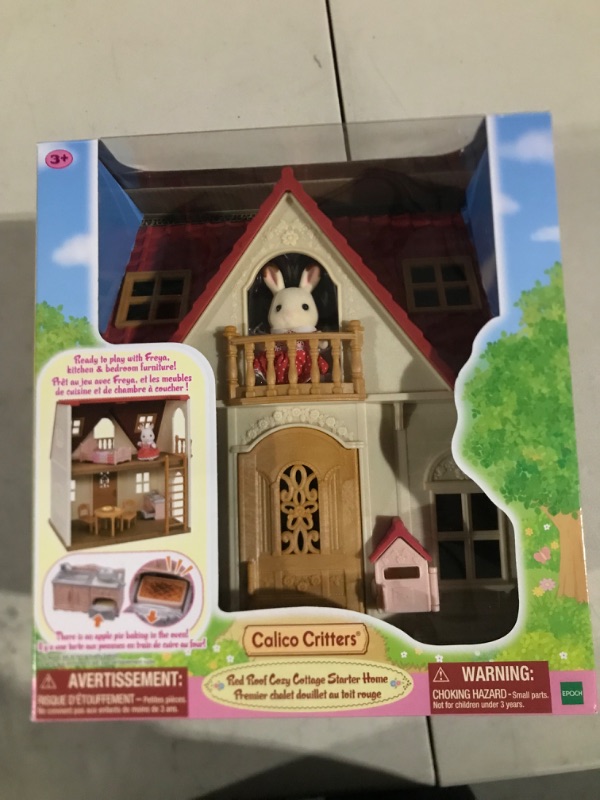 Photo 1 of Calico Critters Red Roof Cozy Cottage Dollhouse Playset with Figure, Furniture and Accessories