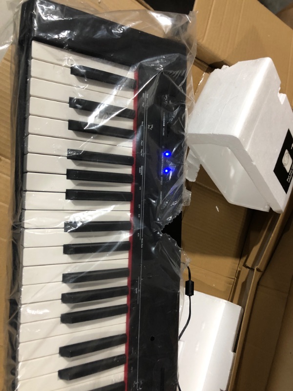 Photo 2 of Starfavor 88 Key Digital Piano Beginner Electric Keyboard Full Size with Semi Weighted Keys Dual 30W Speakers SP-10 Bundle include Sustain Pedal, Power Supply, Stand, Piano Stickers