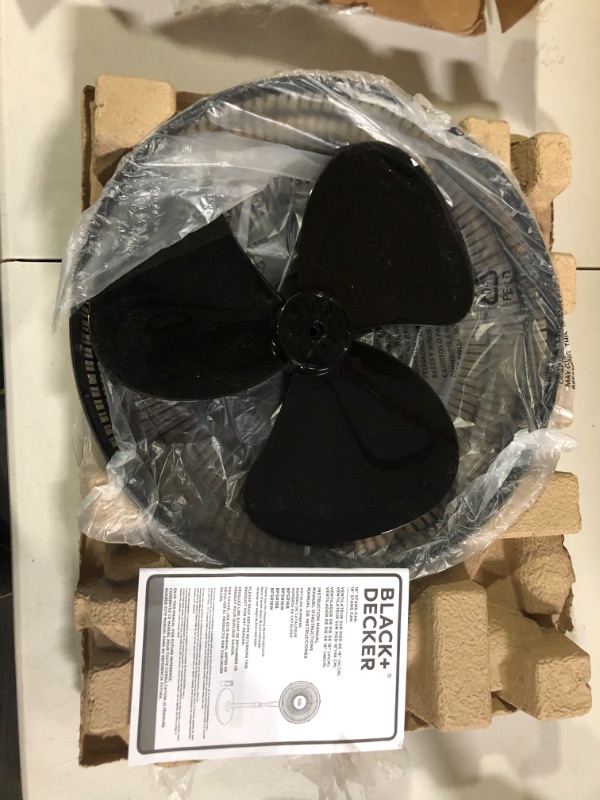 Photo 2 of BLACK+DECKER 16 Inches Stand Fan with Remote Black 16"