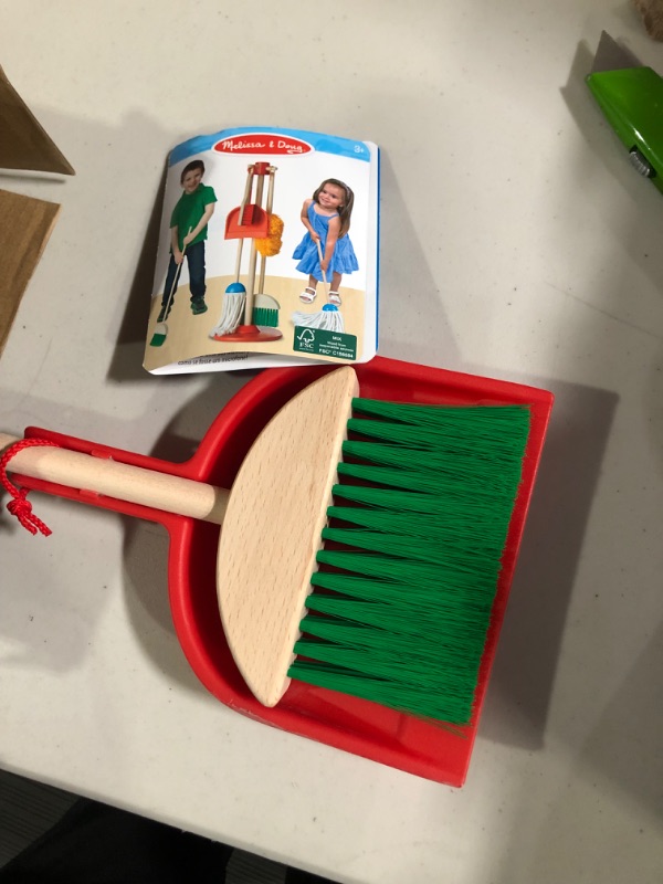 Photo 2 of Melissa & Doug Let's Play House Dust! Sweep! Mop! 6 Piece Pretend Play Set - Toddler Toy Cleaning Set