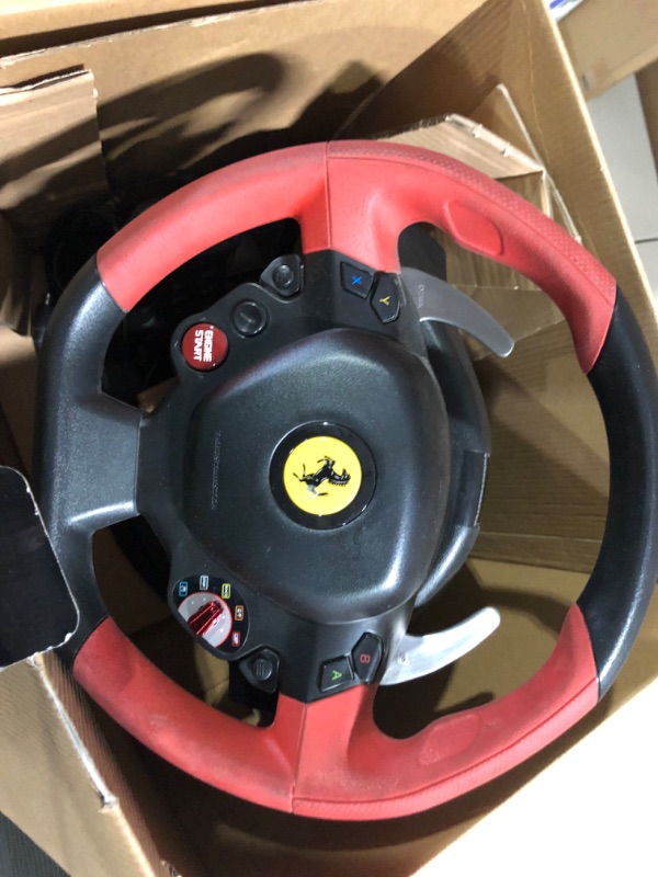 Photo 2 of **SEE NOTES** Thrustmaster Ferrari 458 Spider Racing Wheel for Xbox One