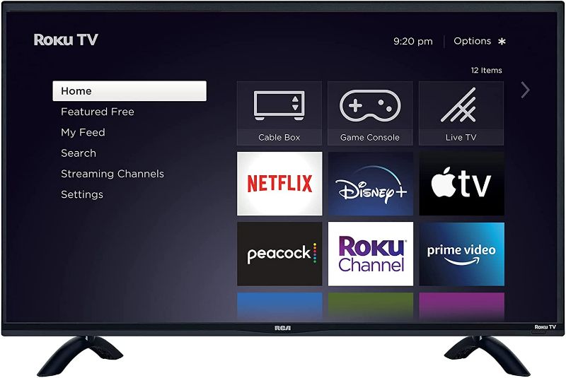 Photo 1 of RCA 32-inch Flat Screen 720p Roku Smart LED TV - RTR3261, 2021 Model