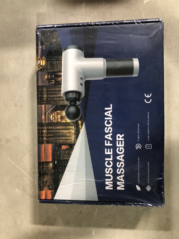 Photo 1 of Massage Gun Deep Tissue, Muscle Percussion Massager Athletes Fascia Muscle Massage Gun-Rechargeable Quiet Massage Gun (Black)