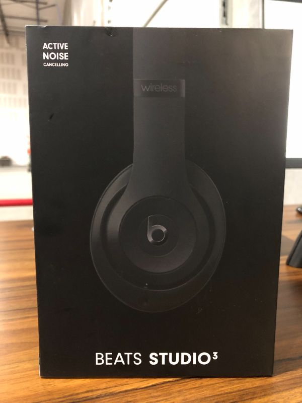 Photo 5 of Beats Studio3 Wireless Noise Cancelling Over-Ear Headphones - Apple W1 Headphone Chip, Class 1 Bluetooth, 22 Hours of Listening Time, Built-in Microphone - Matte Black (Latest Model) Matte Black Studio3