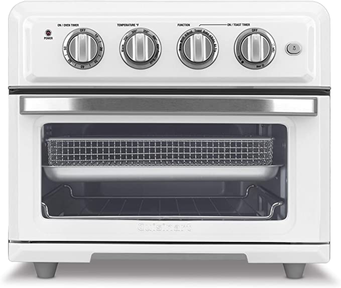 Photo 1 of Cuisinart TOA-60W Convection AirFryer Toaster Oven, Premium 1800-Watt Motor with 7-in-1 Functions and Wide Temperature Range, Large Capacity Air Fryer with 60-Minute Timer/Auto-Off, White