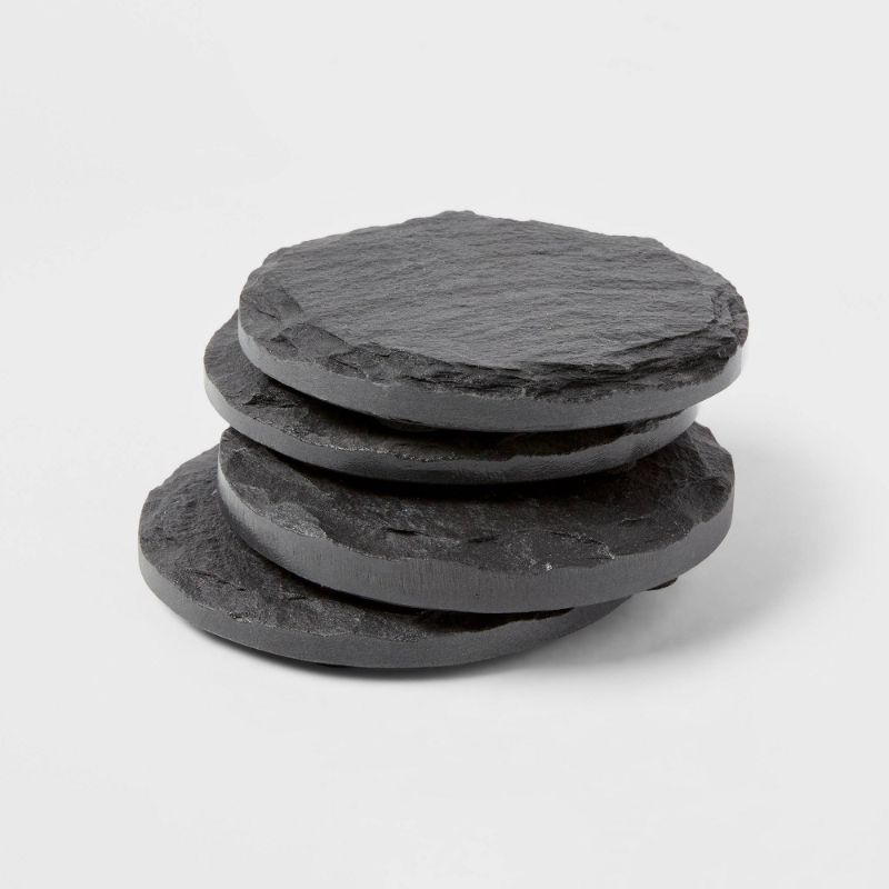 Photo 1 of 4pk Slate Coasters - Threshold 2/4 ONLY