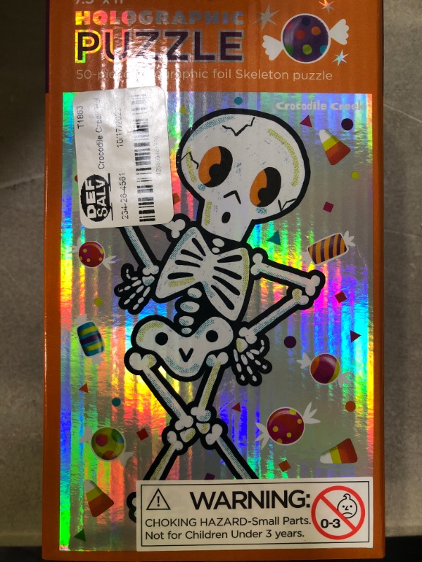 Photo 1 of 50-peice holographic foil Skeleton Puzzle