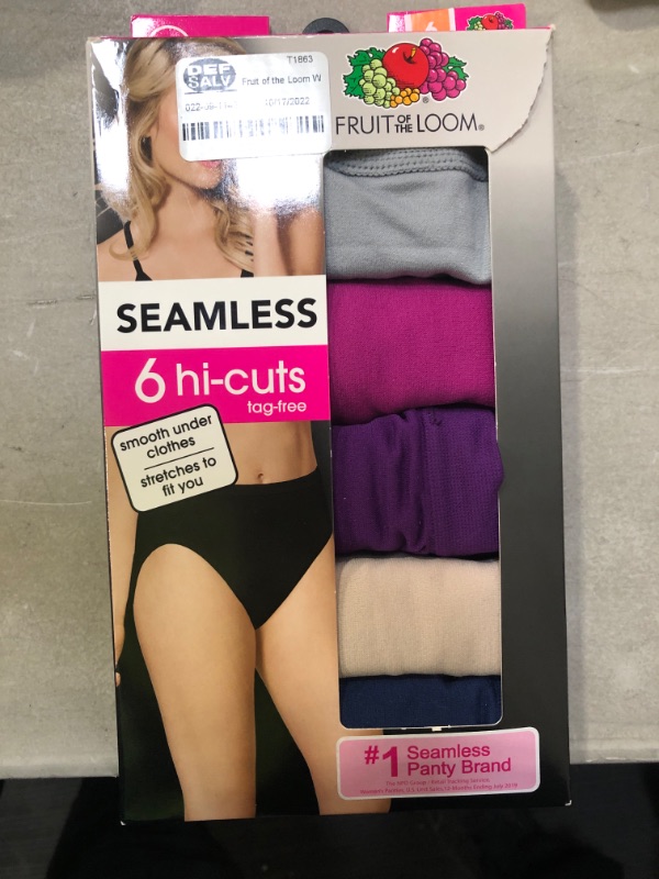 Photo 2 of Fruit of the Loom Women's Seamless Hi-Cut Pk Underwear - Colors May Vary