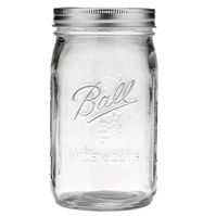 Photo 1 of Ball 32oz 12pk Glass Wide Mouth Mason Jar with Lid and Band