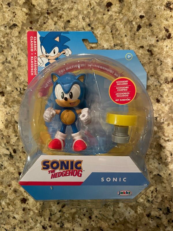 Photo 1 of Sonic the Hedgehog Classic 4" Sonic with Yellow Spring Action Figure