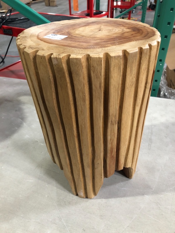 Photo 1 of Contemporary Live End Table Carved Stump