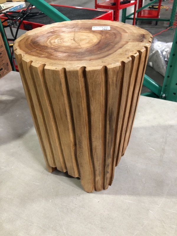 Photo 2 of Contemporary Live End Table Carved Stump