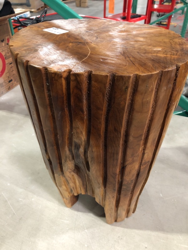 Photo 3 of Contemporary Live End Table Carved Stump