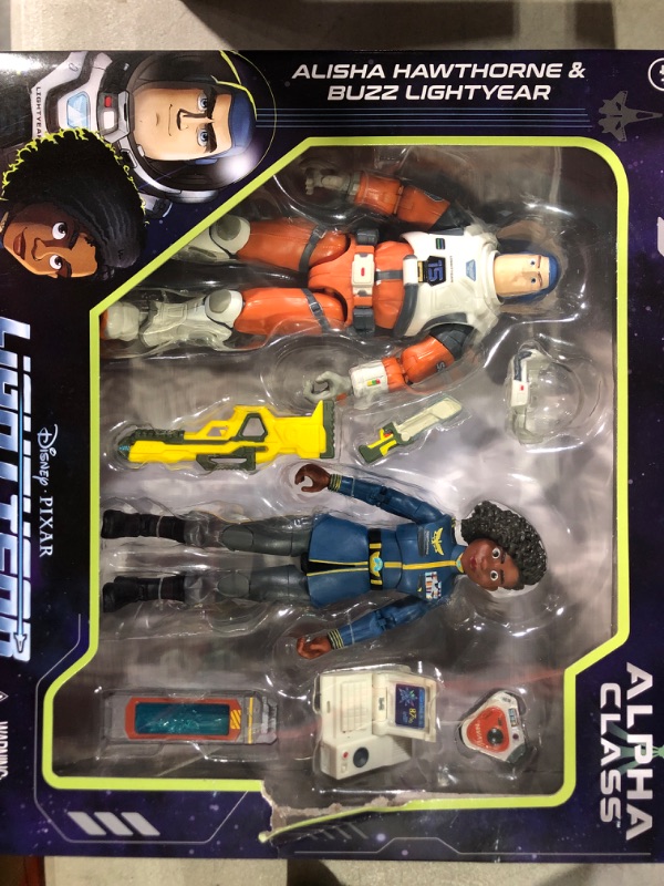 Photo 2 of Disney / Pixar Alpha Class Alisha Hawthorne & Buzz Lightyear Action Figure 2-Pack
