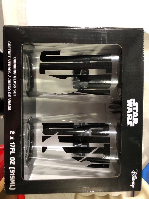 Photo 2 of Funko Star Wars Sith Jedi Pint Glasses - 17oz 2pk