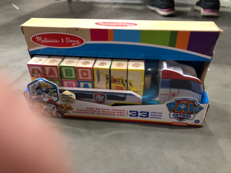 Photo 2 of Melissa &#38; Doug PAW Patrol ABC Wooden Block Truck