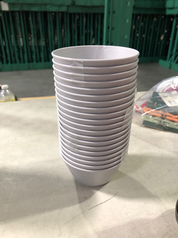 Photo 2 of 7.9oz 5 set of 4 pieces Plastic Mini Bowls Gray -  20 mini bowls