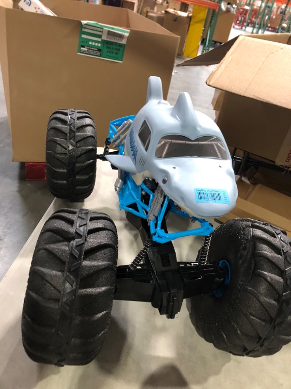 Photo 2 of ***SEE NOTE*** Monster Jam, Official Mega Megalodon All-Terrain Remote Control Monster Truck, 1:6 Scale, Kids Toys for Boys and Girls Ages 4 and up
