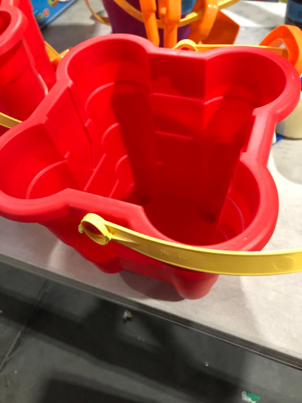 Photo 2 of 2pc Bucket  Shovel - Sun Squad red