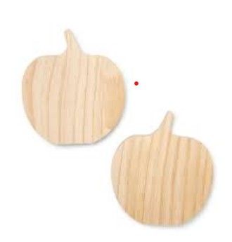 Photo 1 of Freestanding Halloween Wood Small Pumpkin - Mondo Llama 12 pieces