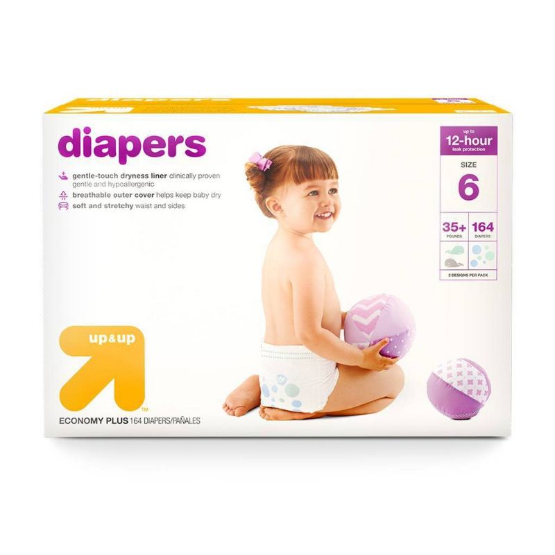 Photo 1 of Diapers Economy Plus Pack - Size 6 - 164ct - up & up
