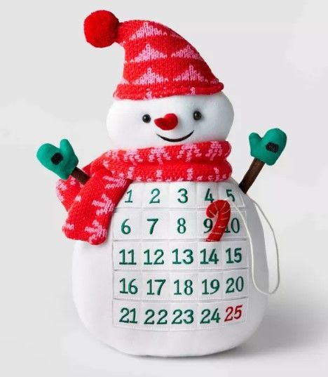 Photo 1 of 20" Snowman Christmas Advent Calendar White - Wondershop™

