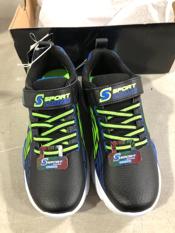 Photo 2 of Boys' S Sport by Skechers Otis Performance Sneakers - Black/Blue 2