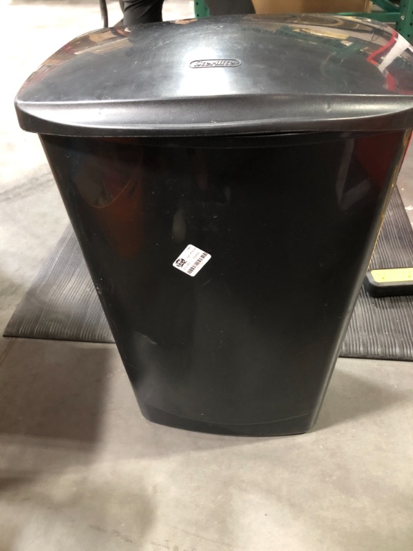 Photo 1 of 11.4 gal LiftTop Wastebasket Black - Room Essentials™