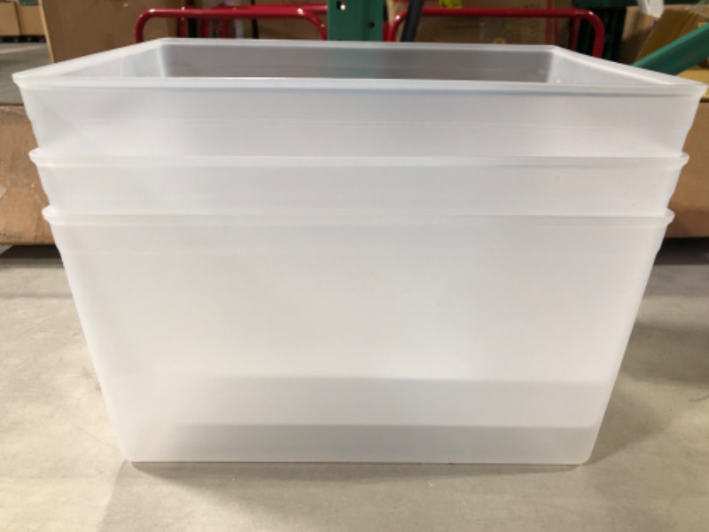 Photo 2 of [3x] Ankyo Clear Plastic Storage Bin