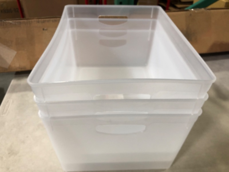 Photo 3 of [3x] Ankyo Clear Plastic Storage Bin