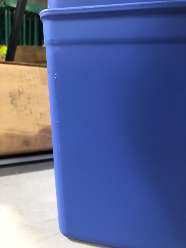 Photo 5 of [2x] Ankyo Plastic Storage Bins in Blue- roughly 15" L x 12" W x 10" D