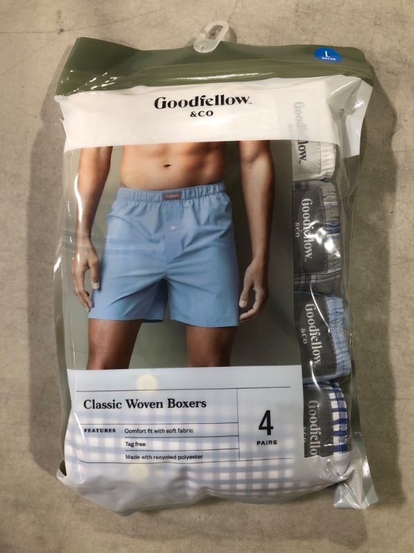 Photo 2 of Men's Woven Boxer Shorts 4pk - Goodfellow & Co™ L